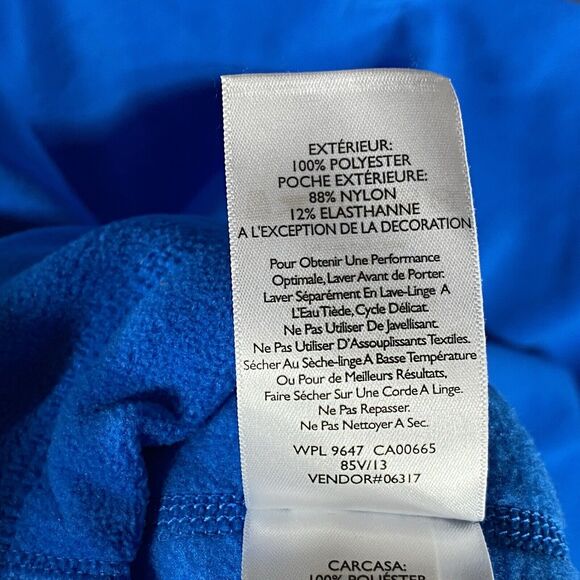 Eddie Bauer First Ascent Sweater Mens Large Blue Pullover 1/4 Zip Fleece Jacket - Picture 10 of 12